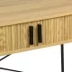 Γραφείο εργασίας Scandi  MDF/Metal σε φυσική απόχρωση με μεταλλικά μαύρα πόδια 120x60x76,5εκ