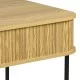 Γραφείο εργασίας Scandi  MDF/Metal σε φυσική απόχρωση με μεταλλικά μαύρα πόδια 120x60x76,5εκ