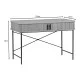 Γραφείο εργασίας Scandi  MDF/Metal σε φυσική απόχρωση με μεταλλικά μαύρα πόδια 120x60x76,5εκ