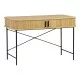 Γραφείο εργασίας Scandi  MDF/Metal σε φυσική απόχρωση με μεταλλικά μαύρα πόδια 120x60x76,5εκ