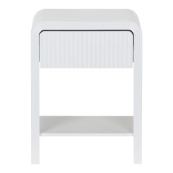 Κομοδίνο Zeplen  MDF σε λευκή απόχρωση 40x30x53εκ Κομοδίνο Zeplen  MDF σε λευκή απόχρωση 40x30x53εκ