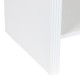 Κομοδίνο Zeplen  MDF σε λευκή απόχρωση 40x30x53εκ
