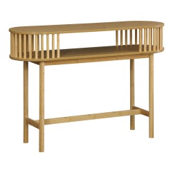 Κονσόλα Nodial  MDF/Bamboo σε φυσική απόχρωση 120x39x85εκ