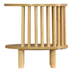 Κομοδίνο Nodial  MDF/Bamboo σε φυσική απόχρωση Φ40x40εκ Κομοδίνο Nodial  MDF/Bamboo σε φυσική απόχρωση Φ40x40εκ