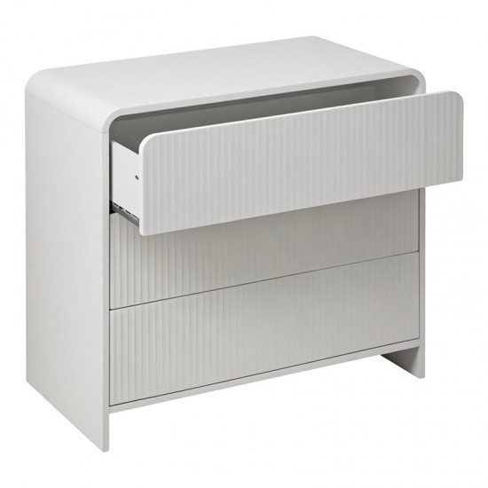 Συρταριέρα Zeplen MDF σε λευκή απόχρωση 80x40x75εκ Συρταριέρα Zeplen MDF σε λευκή απόχρωση 80x40x75εκ