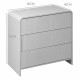 Συρταριέρα Zeplen MDF σε λευκή απόχρωση 80x40x75εκ Συρταριέρα Zeplen MDF σε λευκή απόχρωση 80x40x75εκ