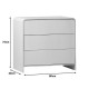 Συρταριέρα Zeplen MDF σε λευκή απόχρωση 80x40x75εκ Συρταριέρα Zeplen MDF σε λευκή απόχρωση 80x40x75εκ