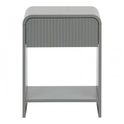 Κομοδίνο Zeplen  MDF σε γκρι απόχρωση 40x40x53εκ