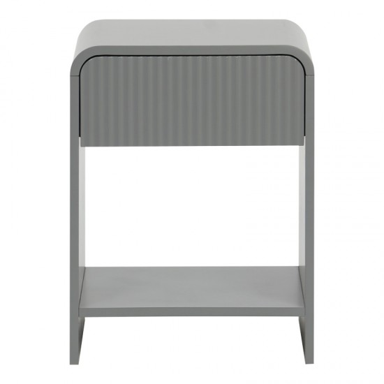 Κομοδίνο Zeplen MDF σε γκρι απόχρωση 40x40x53εκ Κομοδίνο Zeplen MDF σε γκρι απόχρωση 40x40x53εκ