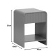 Κομοδίνο Zeplen MDF σε γκρι απόχρωση 40x40x53εκ Κομοδίνο Zeplen MDF σε γκρι απόχρωση 40x40x53εκ