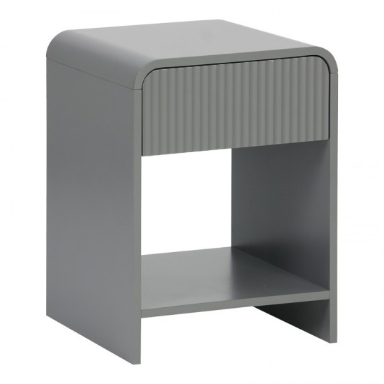 Κομοδίνο Zeplen MDF σε γκρι απόχρωση 40x40x53εκ Κομοδίνο Zeplen MDF σε γκρι απόχρωση 40x40x53εκ