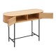 Κονσόλα Zakro MDF-μέταλλο σε oak απόχρωση 100x35x75εκ Κονσόλα Zakro MDF-μέταλλο σε oak απόχρωση 100x35x75εκ