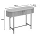 Κονσόλα Zakro MDF-μέταλλο σε oak απόχρωση 100x35x75εκ Κονσόλα Zakro MDF-μέταλλο σε oak απόχρωση 100x35x75εκ
