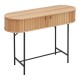Κονσόλα Zakro MDF-μέταλλο σε oak απόχρωση 100x35x75εκ Κονσόλα Zakro MDF-μέταλλο σε oak απόχρωση 100x35x75εκ