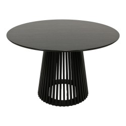 Τραπέζι Domonic  mdf σε μαύρη απόχρωση Φ120x75εκ Τραπέζι Domonic  mdf σε μαύρη απόχρωση Φ120x75εκ