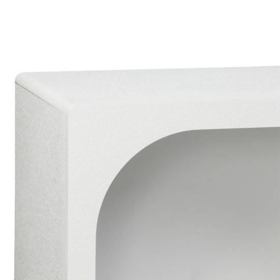 Μπουφές Emersi  με ράφια mdf σε λευκή απόχρωση 164x34x76εκ