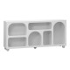 Μπουφές Emersi  με ράφια mdf σε λευκή απόχρωση 164x34x76εκ