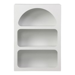 Βιβλιοθήκη-ραφιέρα Emersi  mdf σε λευκή απόχρωση 70x35x100εκ Βιβλιοθήκη-ραφιέρα Emersi  mdf σε λευκή απόχρωση 70x35x100εκ