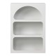 Βιβλιοθήκη-ραφιέρα Emersi  mdf σε λευκή απόχρωση 70x35x100εκ