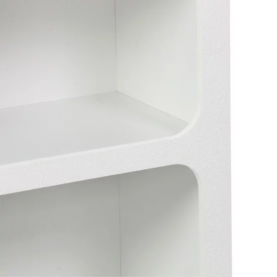Βιβλιοθήκη-ραφιέρα Emersi  mdf σε λευκή απόχρωση 70x35x100εκ
