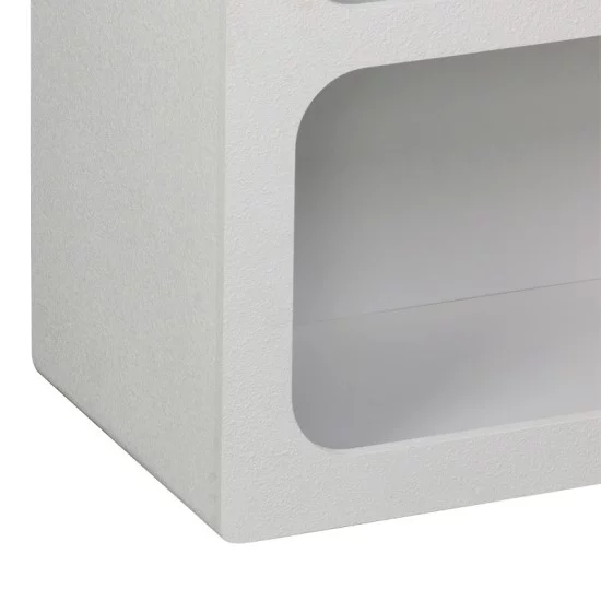 Βιβλιοθήκη-ραφιέρα Emersi  mdf σε λευκή απόχρωση 70x35x100εκ