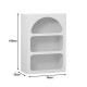 Βιβλιοθήκη-ραφιέρα Emersi  mdf σε λευκή απόχρωση 70x35x100εκ