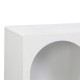 Μπουφές Emersi με ράφια mdf σε λευκή απόχρωση 120x35x76εκ Μπουφές Emersi με ράφια mdf σε λευκή απόχρωση 120x35x76εκ