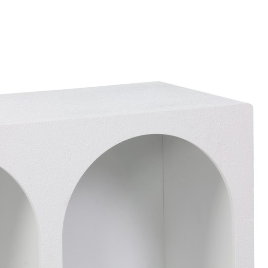 Μπουφές Emersi με ράφια mdf σε λευκή απόχρωση 120x35x76εκ Μπουφές Emersi με ράφια mdf σε λευκή απόχρωση 120x35x76εκ