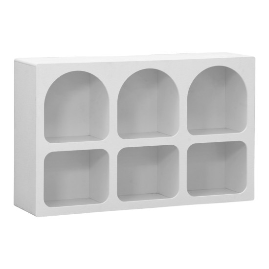 Μπουφές Emersi με ράφια mdf σε λευκή απόχρωση 120x35x76εκ Μπουφές Emersi με ράφια mdf σε λευκή απόχρωση 120x35x76εκ