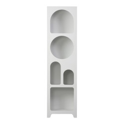 Βιβλιοθήκη Emersi  mdf σε λευκή απόχρωση 48x35x180εκ Βιβλιοθήκη Emersi  mdf σε λευκή απόχρωση 48x35x180εκ