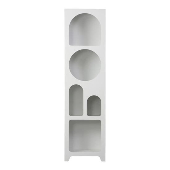 Βιβλιοθήκη Emersi  mdf σε λευκή απόχρωση 48x35x180εκ