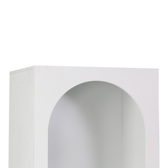 Βιβλιοθήκη Emersi  mdf σε λευκή απόχρωση 48x35x180εκ