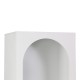 Βιβλιοθήκη Emersi  mdf σε λευκή απόχρωση 48x35x180εκ