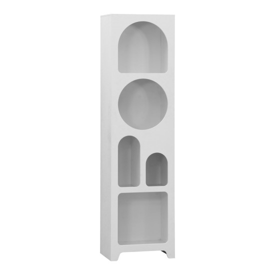Βιβλιοθήκη Emersi  mdf σε λευκή απόχρωση 48x35x180εκ