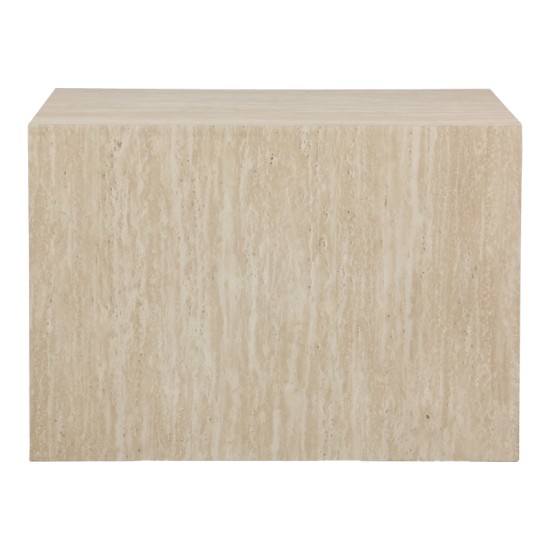 Βοηθητικά τραπέζια Coffina  σετ 2τεμ mdf σε όψη τραβερτίνας