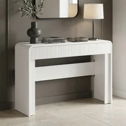 Κονσόλα Zeplen  λευκό mdf 110x38x75εκ