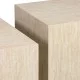 Βοηθητικά τραπέζια Sandu  σετ 2τεμ mdf σε όψη τραβερτίνας