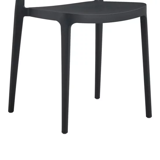 Καρέκλα Amvroan στοιβαζόμενη  με UV protection ανθρακί pp 51x49x79.5εκ
