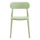 Καρέκλα Amvroan στοιβαζόμενη  με UV protection pp μέντα 51x49x79.5εκ