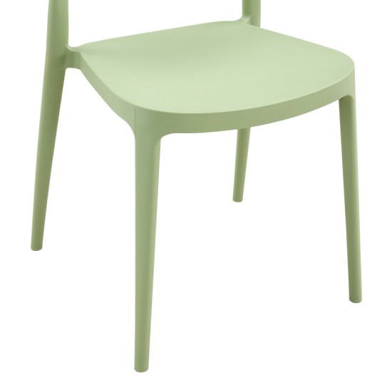 Καρέκλα Amvroan στοιβαζόμενη  με UV protection pp μέντα 51x49x79.5εκ