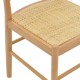 Καρέκλα Alessia  ξύλο οξιάς-rattan φυσικό 43x40x89εκ Model: 263-000010