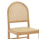 Καρέκλα Alessia  ξύλο οξιάς-rattan φυσικό 43x40x89εκ Model: 263-000010