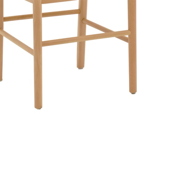 Καρέκλα Alessia  ξύλο οξιάς-rattan φυσικό 43x44x89εκ