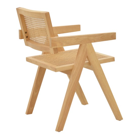Πολυθρόνα Winslow φυσικό rubberwood 52x59x79εκ Πολυθρόνα Winslow φυσικό rubberwood 52x59x79εκ