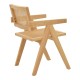 Πολυθρόνα Winslow φυσικό rubberwood 52x59x79εκ Πολυθρόνα Winslow φυσικό rubberwood 52x59x79εκ