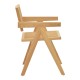Πολυθρόνα Winslow φυσικό rubberwood 52x59x79εκ Πολυθρόνα Winslow φυσικό rubberwood 52x59x79εκ