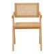 Πολυθρόνα Winslow φυσικό rubberwood 52x59x79εκ Πολυθρόνα Winslow φυσικό rubberwood 52x59x79εκ