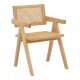 Πολυθρόνα Winslow φυσικό rubberwood 52x59x79εκ Πολυθρόνα Winslow φυσικό rubberwood 52x59x79εκ