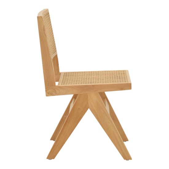 Καρέκλα Brenin  φυσικό rubberwood 45x56x82εκ Model: 263-000023