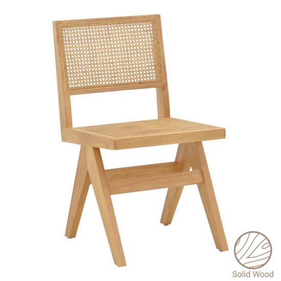 Καρέκλα Brenin  φυσικό rubberwood 45x56x82εκ Model: 263-000023